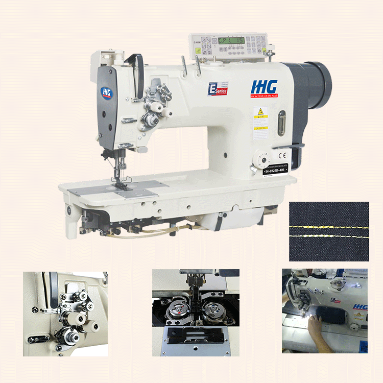 تستخدم آلة الخياطة الصناعية إبرة التوأم الجينز