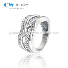 Classic Silver Men Ring Sterling Silver Ring Settings Without Stones