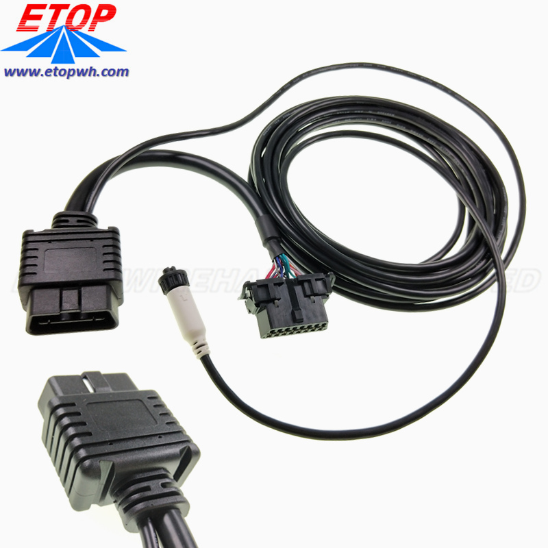 OBD2 أنثى إلى الذكور التشخيص y كابل