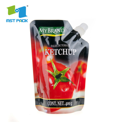 Custom Printed Food Grade Standing Juice Spout Bags