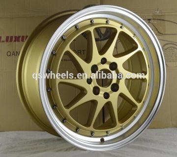 Hot sale wheels 17inch deep dish with lip alloy wheels 8 holes wheels rim