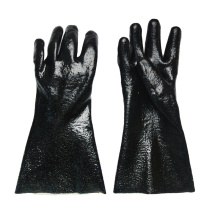 Guantes de trabajo a prueba de agua de PVC negro Trabajo mecánico