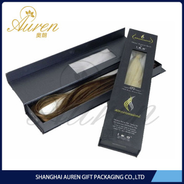 Custom logo printed hair accessories packing box, hair extension box