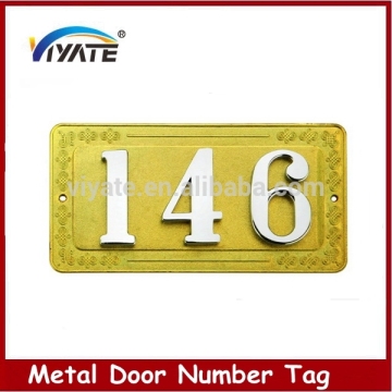Furniture Door Metal Doorplate Metal Hotel Doorplate