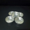 गोल सफेद चैती मोमबत्ती के लिए एल्यूमीनियम कप