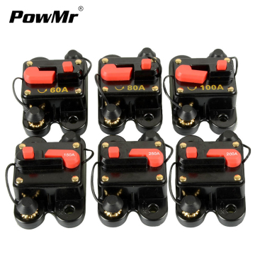 12V 24V DC Circuit Breaker Home Solar System Waterproof Breakers Reset Fuse Circuit Protection rcbo 60A 80A 100A 150A 200A 250A