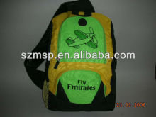 Lovely polyester 600Denier day screen printing children school backpack