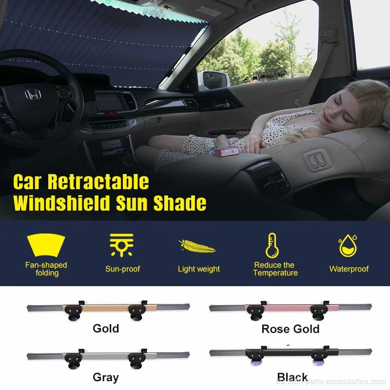 Impresión personalizada Retractable Windscreen Car Sunshade