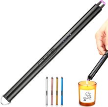 Metal Windproof Flameless Lighter with Logo: USB Charging & Safety Button