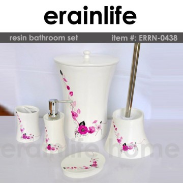 Simple Flower Blink white Round Walmart Polyresin bath set