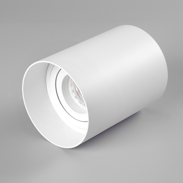 Inner door pure aluminium gu10 surface mounted adjustable downlight fixture