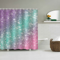 Ombre Shimmer Background Waterproof Shower Curtain Shining Bathroom Decor