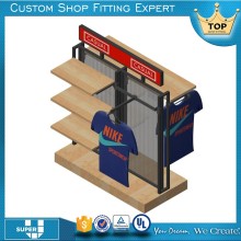Custom durable retail garment shop Display Racks Retail Floor Display Rack