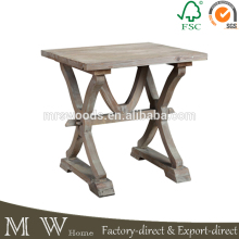 reclaimed wood side table, antique french side table, wooden side table