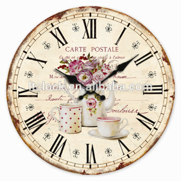 Cheap Wood Round Wall Clock Promotional MDF Clock