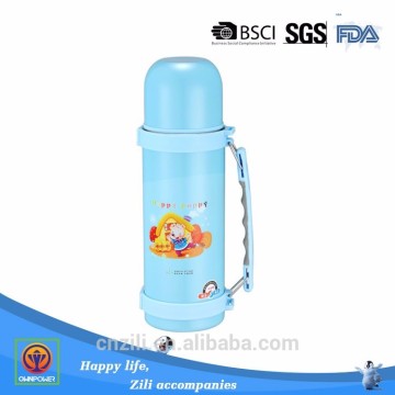 750ML cute blue color water bottle outdoor pot mug