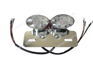 RYDE LED CHROME /CLEAR MOTORBIKE/MOTORCYCLE