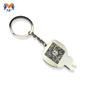Porte-clés de gravure en métal personnalisé avec code QR