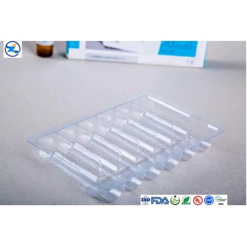 película de ampolla transparente farmacéutica monocapa PVC