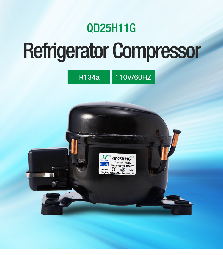 New Low Back Pressure R134a Refrigerator Compressor