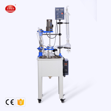 Lab Vacuum Glass Reflux Condenser Reactor
