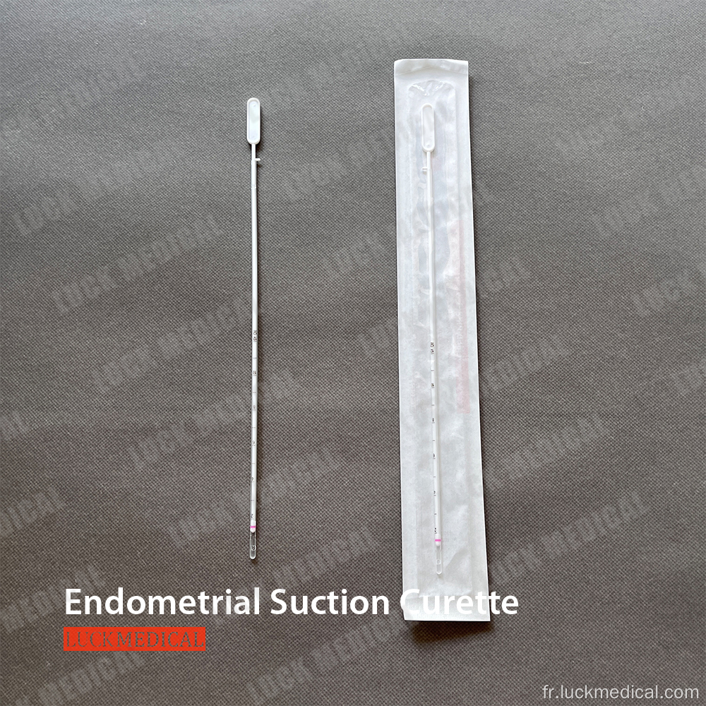 Curette d&#39;aspiration endométriale à usage gynécologique