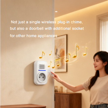 self powered doorbell Plug Powered Ring Light Doorbell