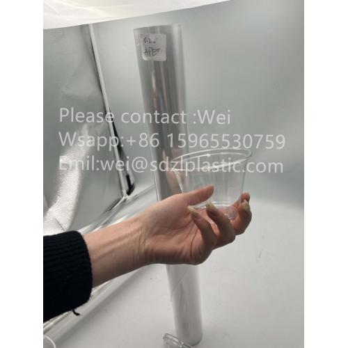 Ttransparent PET film thermoforming for plastic cup