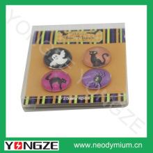 Customized Home deco crystal glass fridge magnet