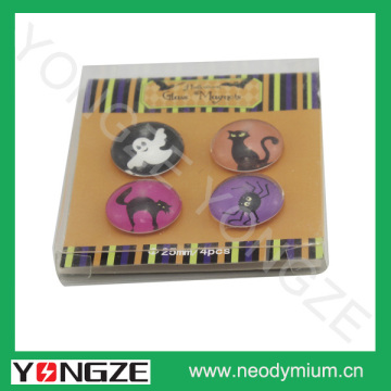 Customized Home deco crystal glass fridge magnet