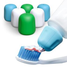 Självstängande tandkrämkapslar Inga avfallslockdispensatorer