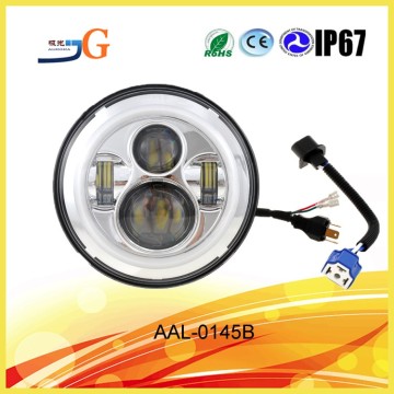 Harley motorcycles led headlights replacement, 7 inch motorcycle headlamps