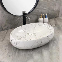 Marble Lavabo Countertop Bathroom Sink