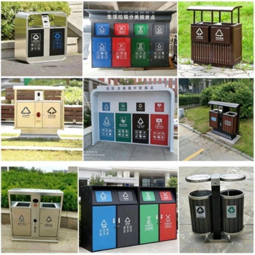 Custom Metal Waste Bin for Outdoor Public Spaces