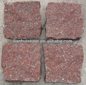 red graite cube stone/factory price+ce