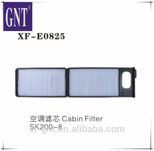 High quality construction machinery filter Excavator Parts SK200-8 Cabin Filter