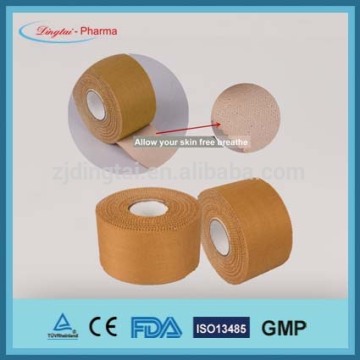 Free sample cotton rigid strapping tape zine oxide adhesive