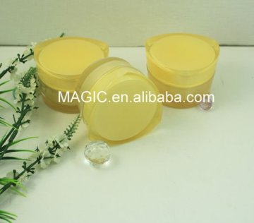 New Design Beauty triangle shape cosmetic container set 50g cosmetic container plastic cosmetic jar