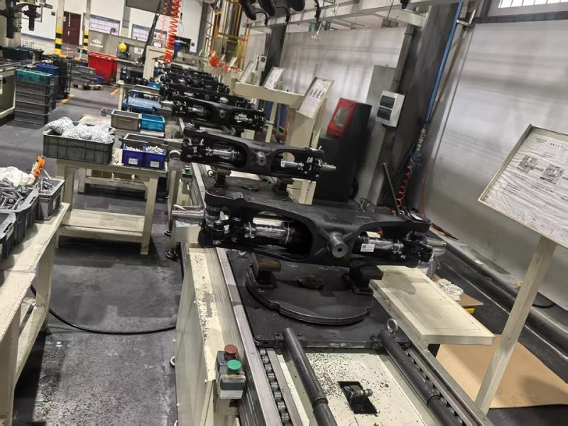 Chongqing Chuke Intelligent pneumatic and electric marking machines are widely used in the field of forklift factory axles across the country