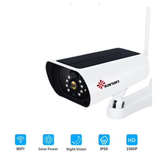 Telecamera di sicurezza solare WiFi con batteria 1080P