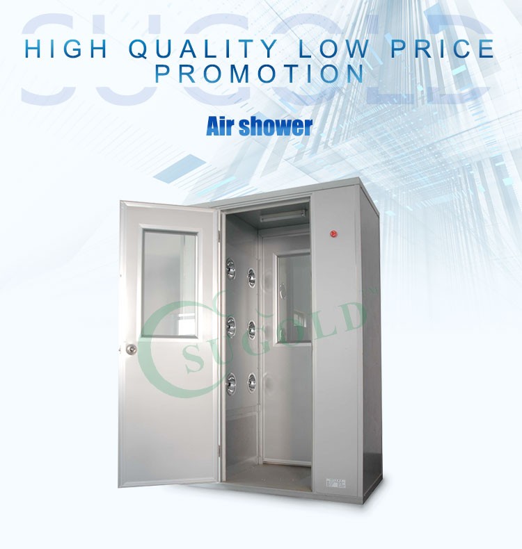 Stainless steel laboratory clean room automatic air shower