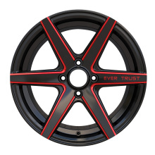 Custom Car Wheel 15x7 4x100 Black Milled