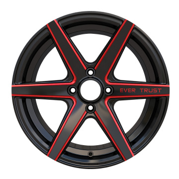 Custom Car Wheel 15x7 4x100 Black Milled