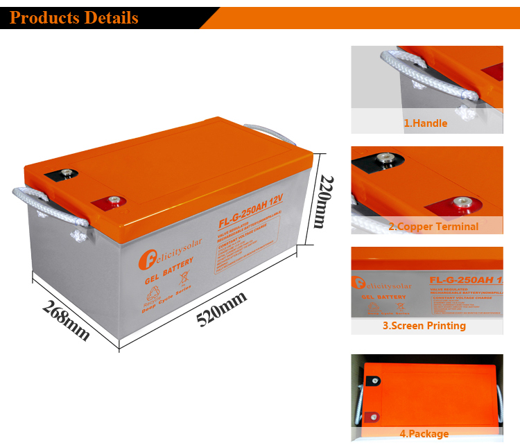 Deep Cycle Gel Storage Batteries 200ah The Price of Solar Battery in Morocco Ce