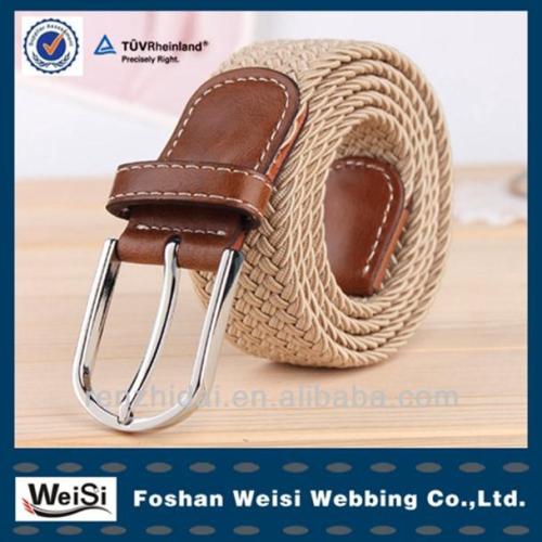 Wholesale Charming fashion braided belt mens woven fabric belt