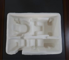 Biodegradable molded pulp industrial packaging paper tray