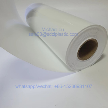 0.4mm white opaque hips sheet for cup lids