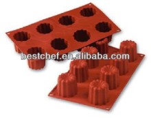 8 big bordelais pastry baking moulds