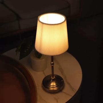 Elegant Golden USB Rechargeable Bedside Lamp