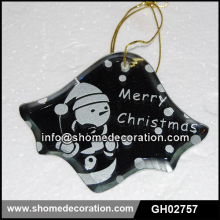 Glass Hanging Xmas Decoration
